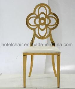 Gorgeous Designing Hotel Metal Frame Chair with Flower Shap Back