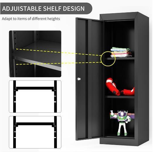 Single Door Metal Lockers Clothes Storage Steel Locker Wardrobe Office Furniture