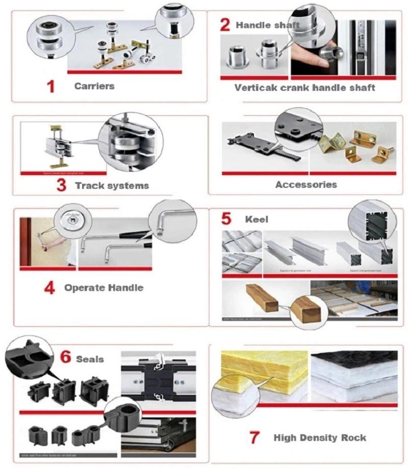 Aluminum Track System Movable Partition Wall Sliding Door Hanging Wheels