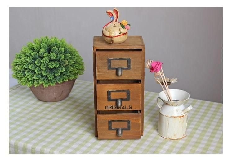 Wholesale Antique Natural MDF Solid Wooden Storage Chest