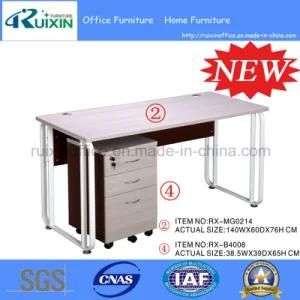 Modern Cheap Wooden&Steel Office Computer Desk (RX-MG0214&RX-B4008)