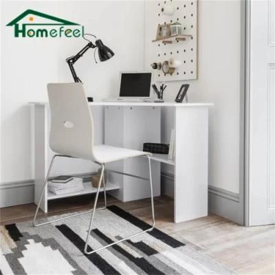Modern Office Furniture High Gloss White Corner Computer Desk Wholesale