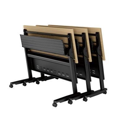 Elites Factory Direct Folding Desk Meeting Training Folding Table with Wheels Adjustable Desk Office Desk