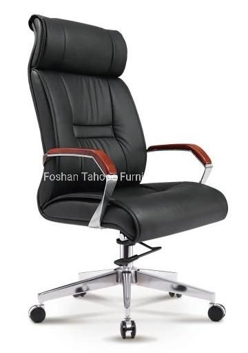 Full Leather Adjustable Office Furniture Ergonomic Executive Chair CEO Manager Use