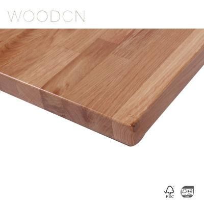 European Solid Oak Wooden Dining Table/Desk/Table Top White Oak Edge Glued Office Desk Top