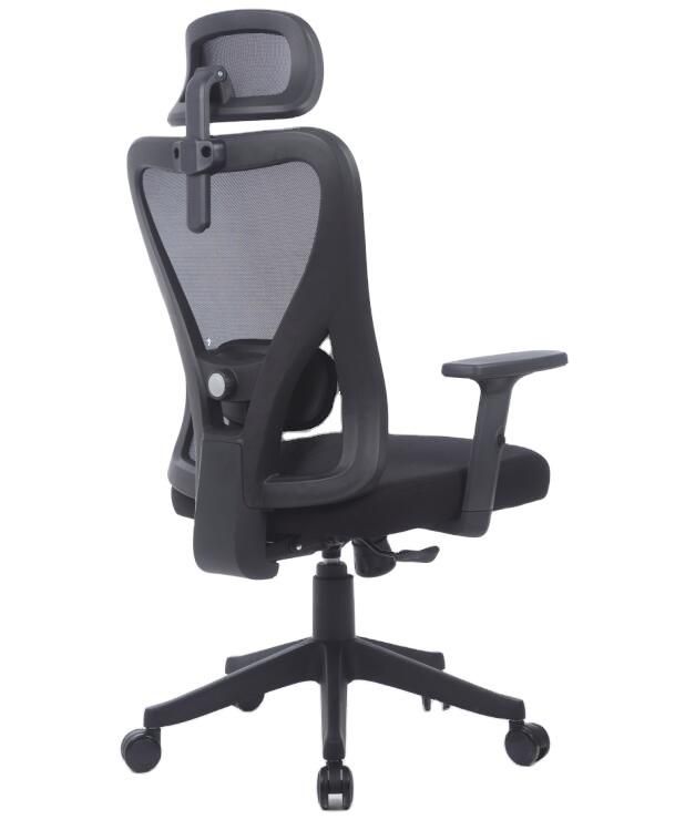 Modern Commercial Manager Chairs Lumbar Support Back Swivel Head Ergonomic Arm Rest Mesh Chair with Headrest