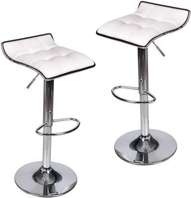 Reception Bar Stool Leather Bar Chair Swivel Bar Seat