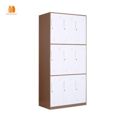 High Quality 9 Door Office Furniture Steel /Metal Locker