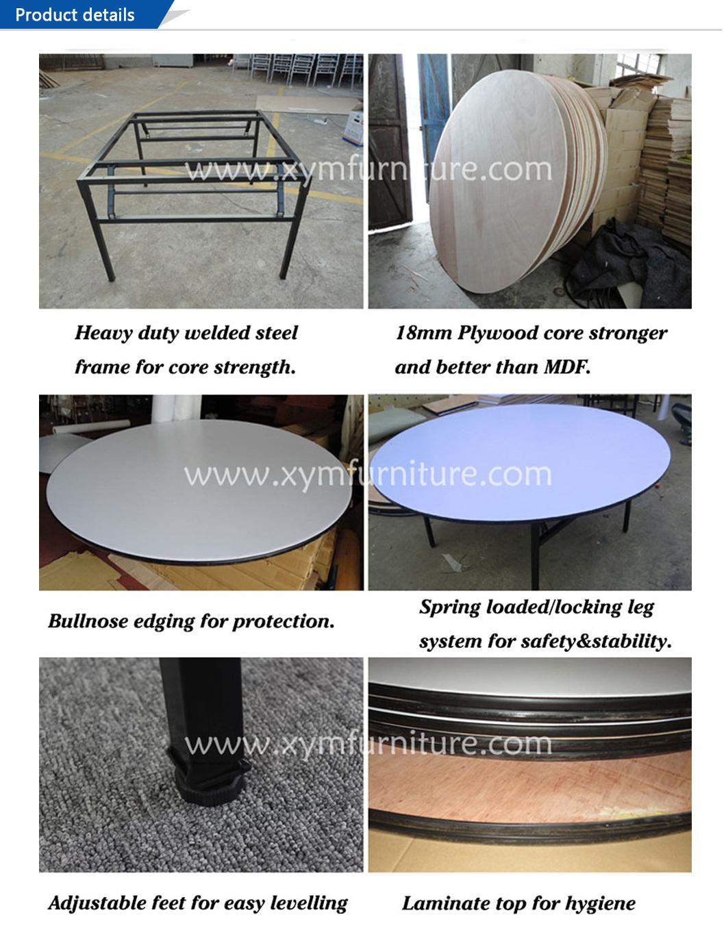 Folding Wooden Banquet Rectangletable for Wedding (XYM-T04)