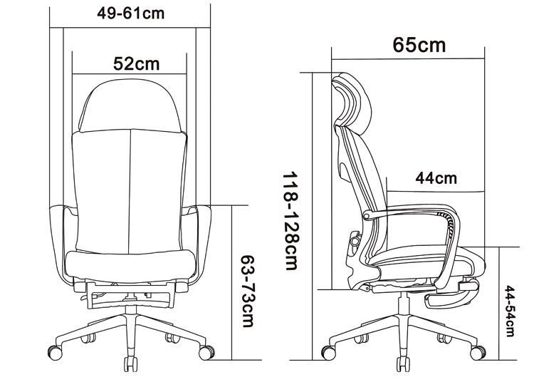 High Back Executive PU Swivel Ergonomic Office Chair