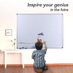 Magnetic Dry Erase Board Silver Aluminum Frame with Detachable Marker Standard Whiteboard Sizes