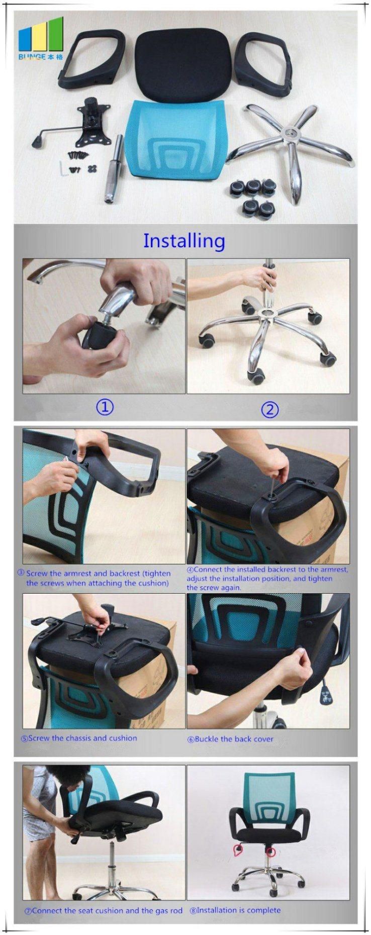 Ergonomic Workstation Chair Conference Room Office Chair with Wheels