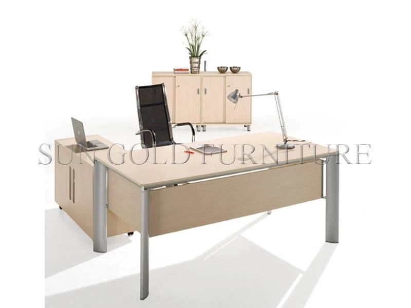 Cheap Price Wooden L Shape Doctor Office Table with File Cabinet (SZ-OD274)