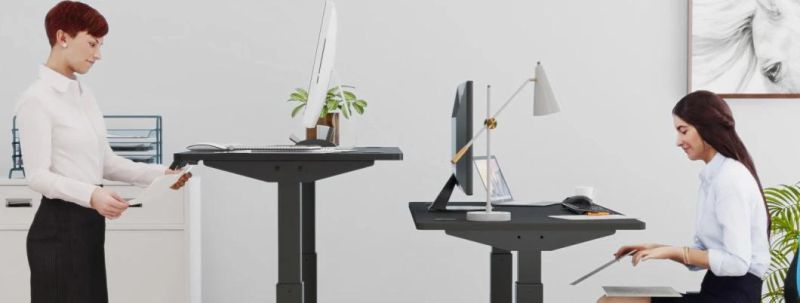 Y-Shaped Standing Desk Height Adjustable Workstation