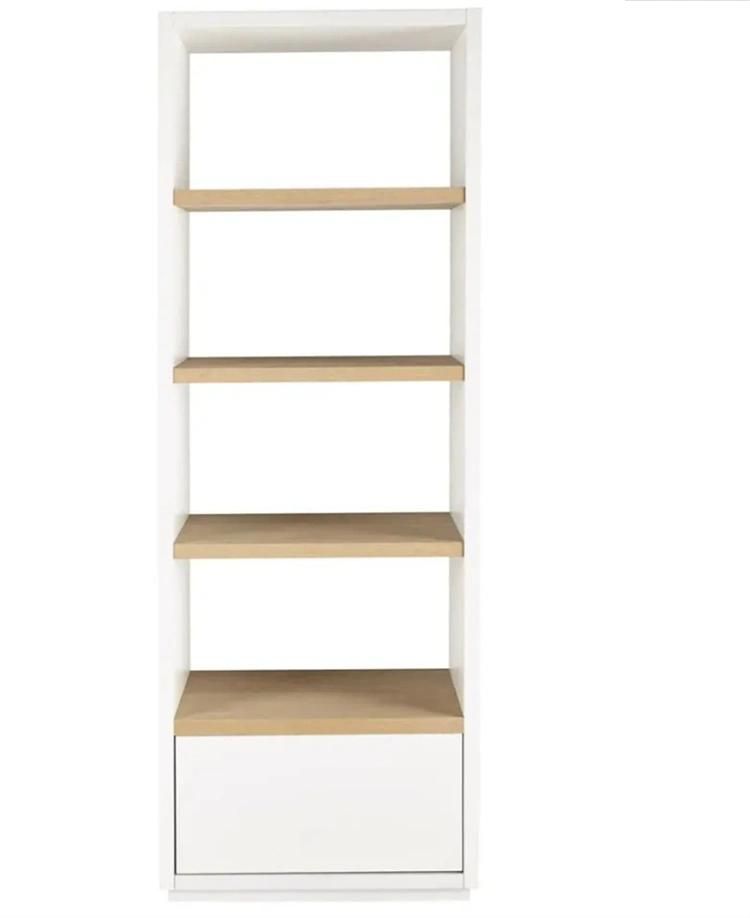 Modern Wooden Bookshelf 4-Tier Living Room Furniture