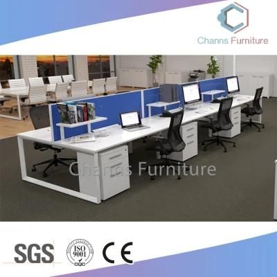 Modern Semi Office Partition Wooden Workstation for 6 Persons (CAS-W41237)