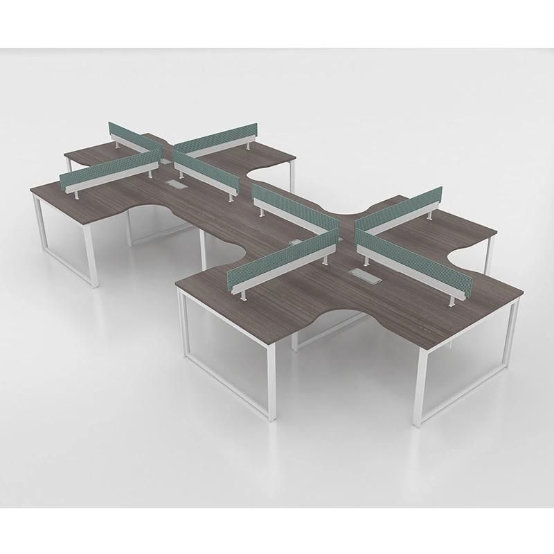 High Quality Modern Office Desk Furniture Computer Table Four Seats Workstations