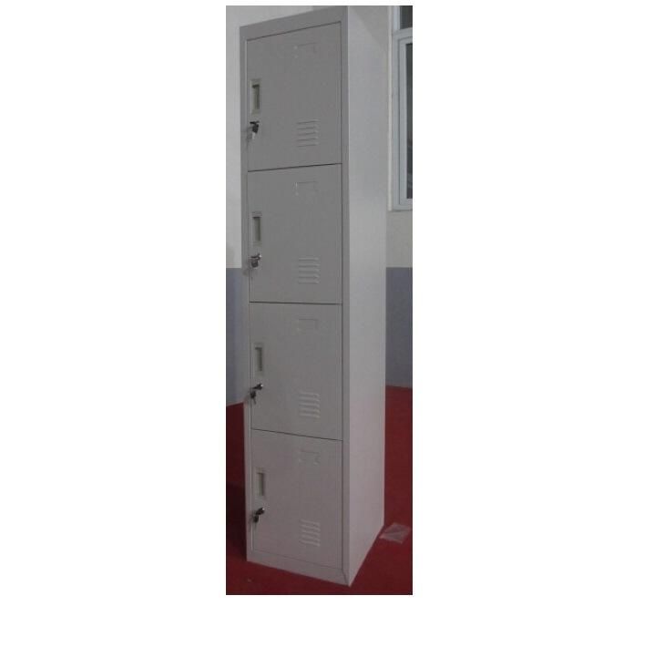 Kd Structure Steel Almirah Storage Staff Cabinet School Wardrobe 4 Door Metal Locker