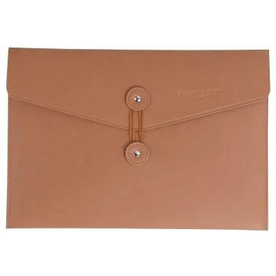 Business File Bags PU Leather Document Organizer Envelope Folder Office File Holder