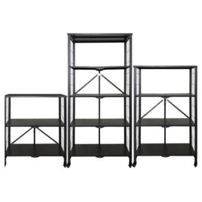 Mobile Kitchen Trolley, Three-Tier Kitchen Storage Rack for Fruit Vegetable