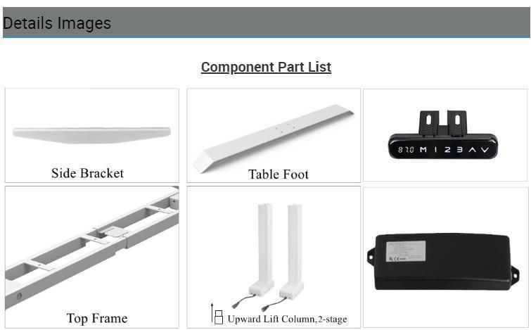 Electric Height Lifting Sit to Stand up Office Computer Desk