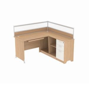 Popular 1 Persons Office Partition Workstation Desk with File Cabinets