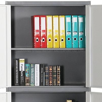 4 Shelves Storage Cupboards Office File Cabinet with Combination Lock