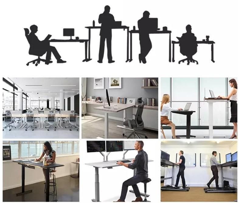 Stand L Shape Executive Standing Desk Adjustable Height Desk Control Box Electric Standing Desk Electric Desk Sit Stand Desk Office Desk