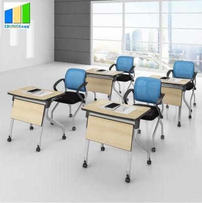 Ebunge School Office Furniture Wooden Stackable Conference Folding Tables for Training Room