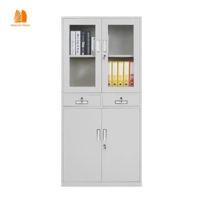 Grey Color Metal Office File Storage Cupboard Steel File Cabinets