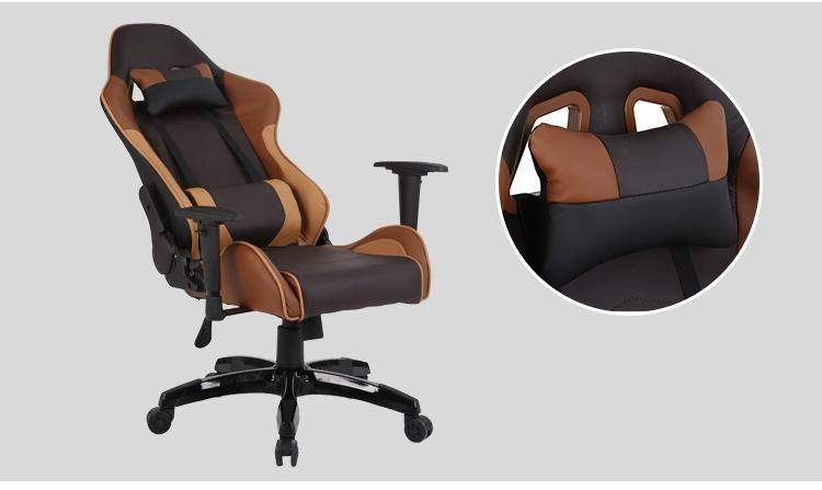 Modern Adjustable Leather Swivel PU RGB Gaming Racing Chair