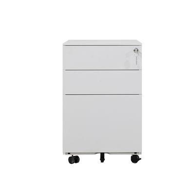 3 Drawer Mobile File Cabinet Steel Office Filing Cabinets for Sale