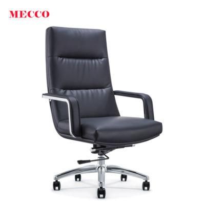 Luxury Leather Black Office Chair for High End Office Furniture