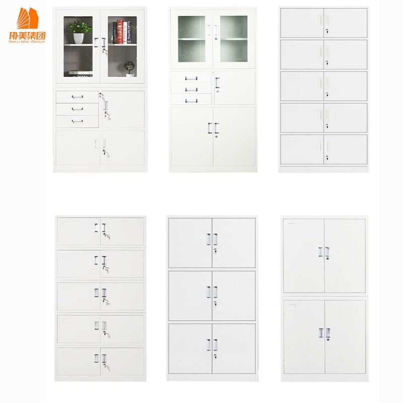 Customized Sliding Glass Door Filing Lockable Steel Cabinet