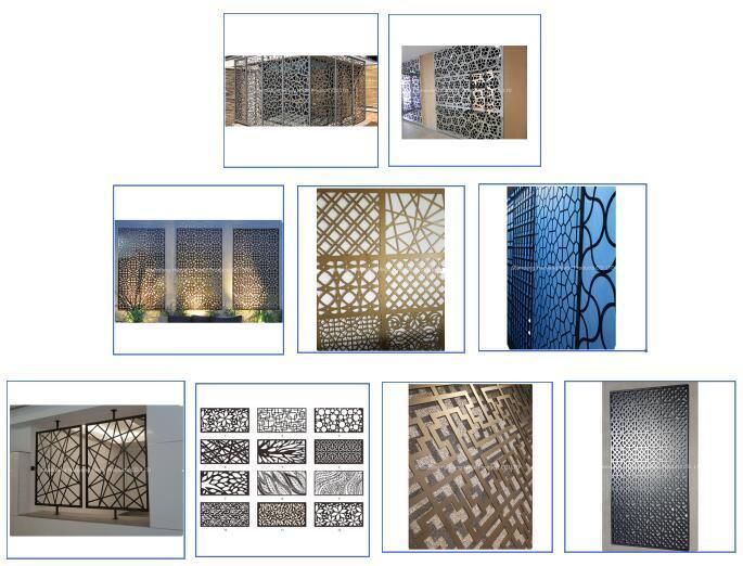 High Quality Decorative Carve Perforated Facade Panel in Living Room