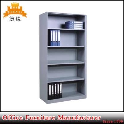 China Made Library Furniture Single Side Metal Bookcase Without Door
