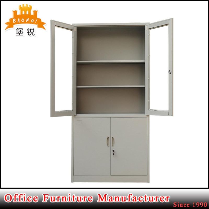Jas-020 Full Height Sliding Glass Door Metal Office Cabinet for Files
