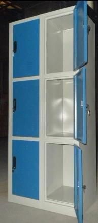 Metal 6 Door Locker Cabinet Wardrobe Office Furniture