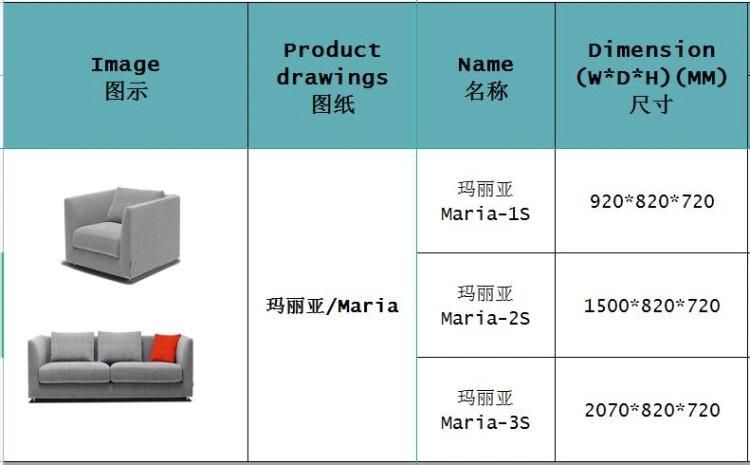 Grey Fabric Artificial Leather Hotel Lobby Sofas and Waiting Room Benches for Entrances