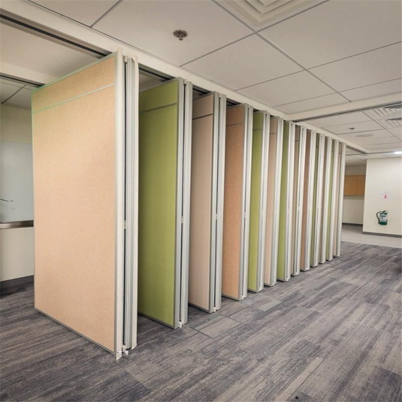 Aluminum Frame Movable Acoustic Factory Banquet Hall Fabric Accordion Partition