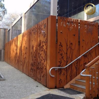 Laser Cut Metal Decorative Corten Steel Rusty Screen