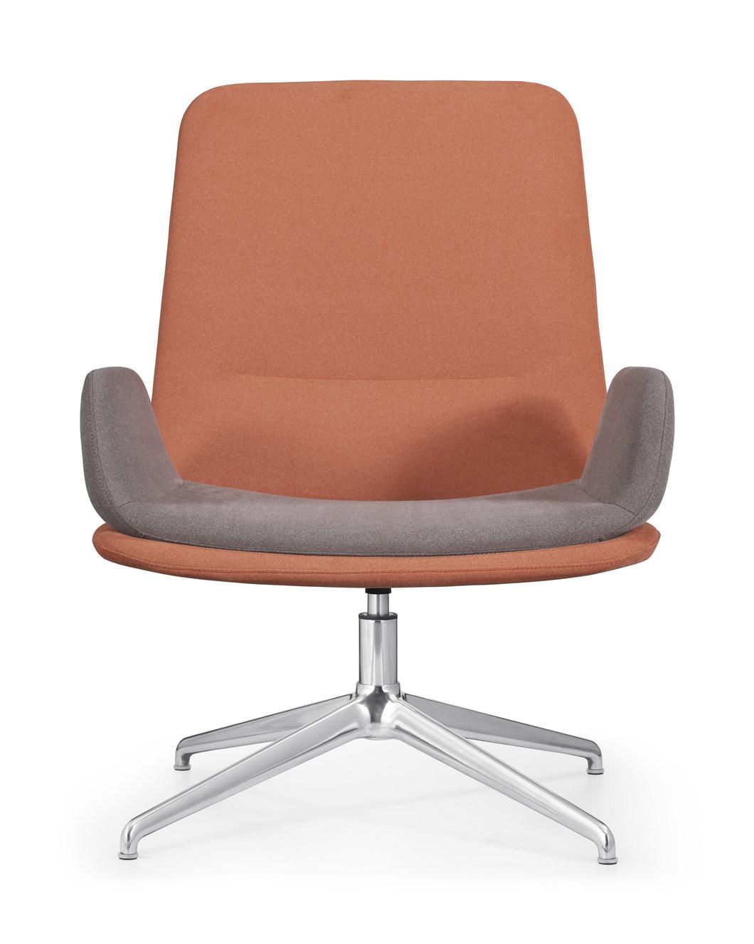High End Fashion Classic Leisure Lounge Seating Manager Executive Boss Ergonomic Aluminum Fabric Home Office Swivel Chair