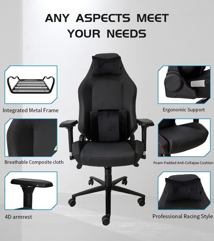 Factory Outlet Black Gaming Office Swivel Adjustanble Chairs