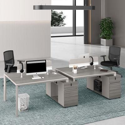 Modern Office Desk Furniture Melamine 4 Person Office Workstations