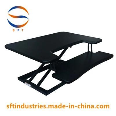 Small Ergonomic Folding Sit to Stand Office Desk for Desktop