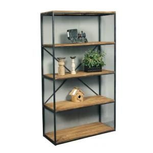 Home Office Storage Wooden 5 Shelf Bookcase
