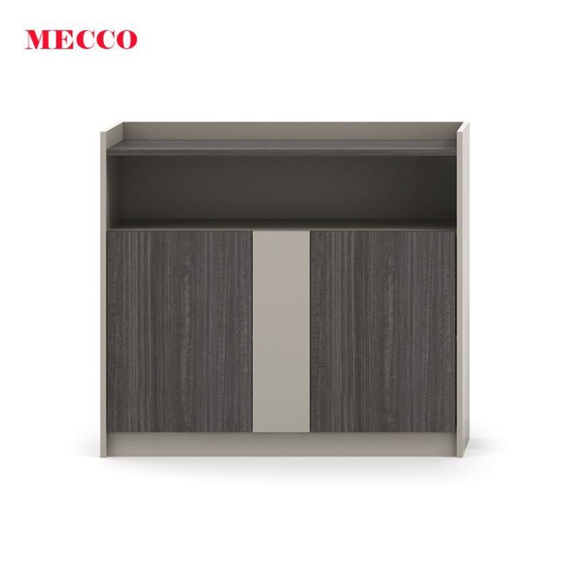 2 Doors Low Height File Cabinet with Openshelf