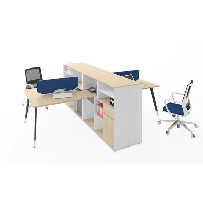 New Design Partition with Melamine Staff Desks Office Workstation