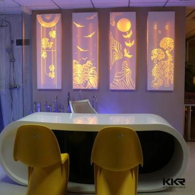 OEM Acrylic Solid Surfac Reception Desk