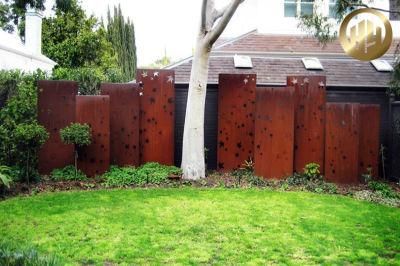 Customized Corten Steel Decorative Metal Garden Screen